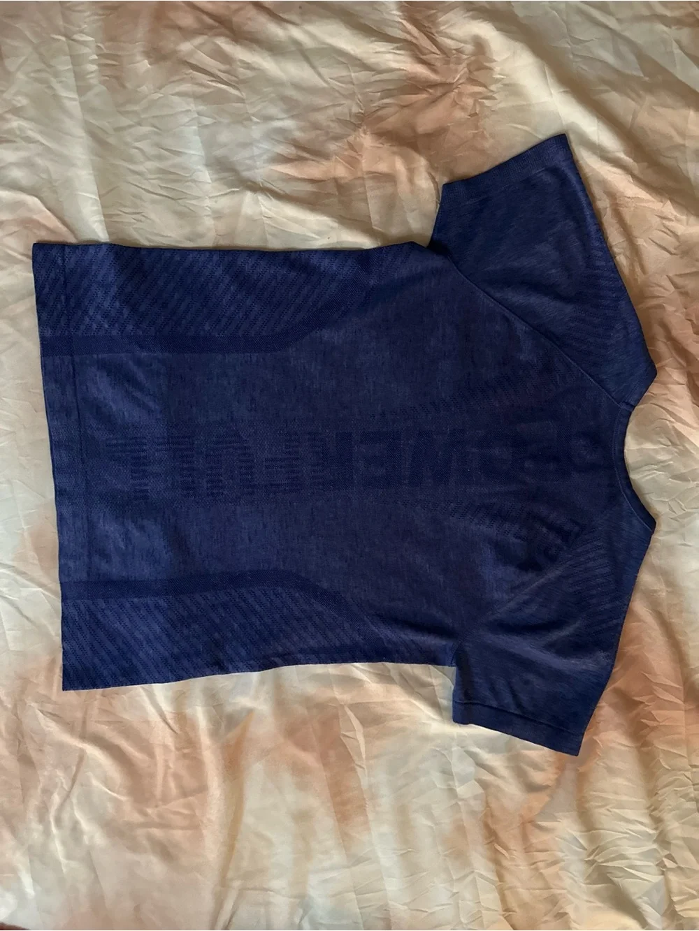 Athleta Girl | Navy “Powerful” Short Sleeve Active Workout Tee | Size Large